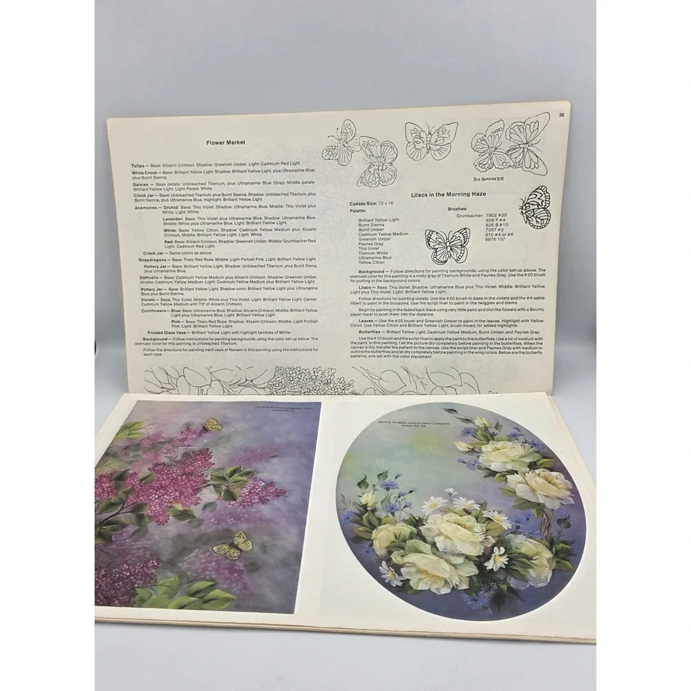 Nature's Beauty Vol. 3 by Bill Huffaker Illustrated How To Floral Art Book 1992